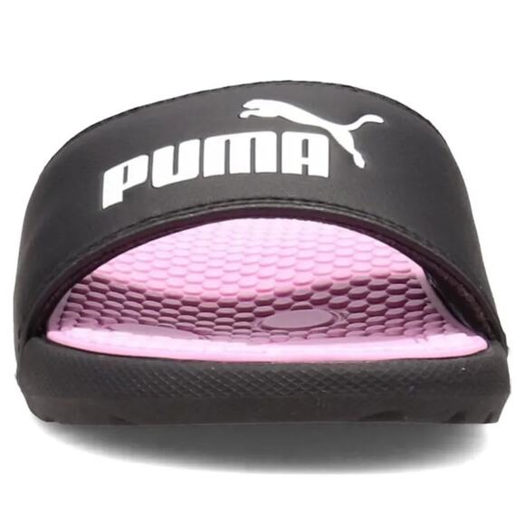 PUMA Cool Cat 2.0 BX Slide Puma Black / Puma White / Pink Size 7 New w/ Tags - Picture 5 of 9